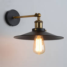 Luminária de parede de loft, vintage, decoração industrial, luz de ferro, abajur, banheiro, sala de estar 2024 - compre barato