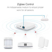 Zigbee-Hub de puerta de enlace inteligente Tuya, Kit de alarma de seguridad de escena, Sensor de humedad y temperatura PIR para puerta y ventana 2024 - compra barato