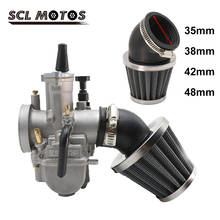 SCL MOTOS 1PC Universal 35mm 38mm 42mm 48mm Motorcycle Parts Air Filter Cleaner Intake Filter Motorbike For ATV Scooter Pit Bike 2024 - купить недорого