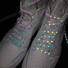 Светоотражающие шнурки 1 пара, шнурки для ботинок бегуна 120 см 140 см, безопасные светящиеся шнурки для обуви унисекс для спортивной обуви 2024 - купить недорого