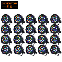 Freeshipping 20pcs/lot 18 x 3W Led Par Cans Light RGB Tri Color Stage Lighting Effect 54W Certification CE disco/dj light star 2024 - buy cheap