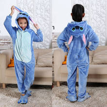 Pijama de dinossauro kigurumi para crianças pequenas, peça única de inverno flanela licorne unicornio para dormir, 2020 2024 - compre barato