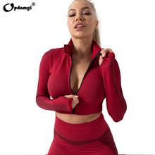 2020 New Yoga Set Women Tracksuit Workout Outfits Seamless High Waist Leggings and Long Sleeve Crop Top Jacket Gym Activewear 2024 - buy cheap