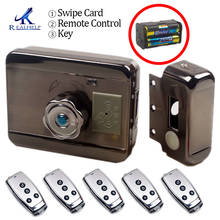 Cerradura electrónica RFID para puerta, cerrojo eléctrico inalámbrico para puerta eléctrica de Metal, cerradura con tarjeta RFID de 125KHZ, Motor sin llave 2024 - compra barato