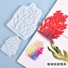 Molde de silicone de cristal mar coral resina epóxi decoração faça você mesmo criativo artesanato joias acessórios para confecção 2024 - compre barato