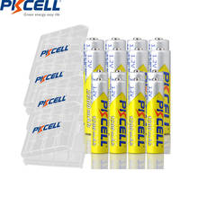 Pkcell-8 peças de pilhas aa e ni-mh, 8 peças de pilhas recarregáveis aaa 2600mah, 1200 v nimh + 4 peças com suporte para bateria 2024 - compre barato