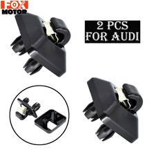 Clip de parasol negro para coche, gancho Interior para colgar ganchos, accesorios para Audi A3, A4, A5, Q2, Q3, Q5, TT, RS3, RS4, 1 par 2024 - compra barato