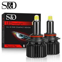 16 Sides 9005 HB3 Car LED Headlight Bulbs 6000K LED Auto Headlamp For VW Passat B5 B6 B7 Golf 4 5 6 7 Jetta MK6 Tiguan Beetle CC 2024 - buy cheap