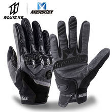 Masontex luvas de fibra de carbono para moto, luvas para motocicleta com toque de tela, dedos completos para motocicleta cross 4 temporadas 2024 - compre barato