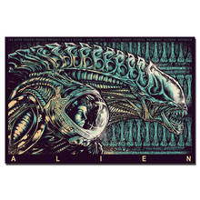 Póster de Alien de película clásica, pinturas en lienzo enmarcadas, imágenes artísticas de pared, impresiones para decoración de sala de estar 2024 - compra barato