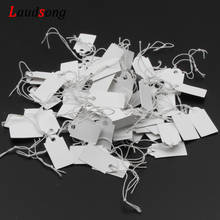 100Pcs White Kraft String Blanks Price Tag Wedding Favour Price Label Paper Pricing Tags With Rope 26x13mm 2024 - buy cheap