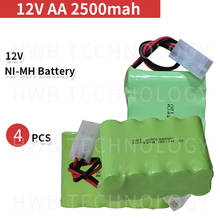 4 PCS/lot  12V AA 1800mAh ni-mh battery pack Rechargeable battery with plug free shipping 2024 - buy cheap