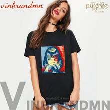 Camiseta de Pulp Fiction para mujer, ropa informal de algodón 100%, estilo acuarela, Popular 2024 - compra barato