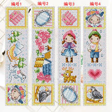 flowers news 2  Craft Stich Cross Stitch Bookmark Metal Silver Golden Needlework Embroidery Crafts Counted Cross-Stitching Kit 2024 - buy cheap