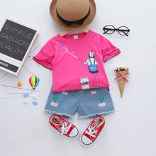 Baby Clothing Sets 0-24M summer Baby Boys Clothes Infant cotton boys Tops T-shirt+Pants Outfits kids clothes Set 2024 - buy cheap