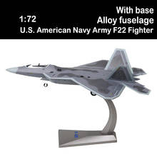 Brinquedo para crianças e adultos, modelo de avião de caça raptor f22 do exército americano 1/72, brinquedos para crianças 2024 - compre barato