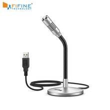 FIFINE Mini Gooseneck USB Microphone for Computer&Laptop Plug&Play Ideal for conference,Gaming,Streaming,Voiceover,Discord-K050S 2024 - buy cheap