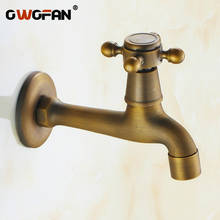 Retro Brass Wall Mounted Bibcock Antique Decorative Outdoor Garden Faucet Washing Machine Faucet Small Water Tap GYD-2703F 2024 - buy cheap