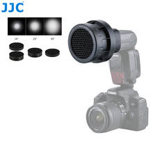 Jjc-acessórios para estúdio fotográfico, iluminação em formato de favo de mel, para canon 580ex ii 600ex rt/yongnuo 2024 - compre barato