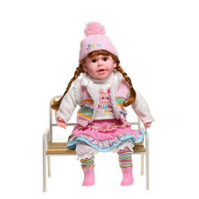 Muñeca Rebirth de silicona para niñas, muñeco de bebé recién nacido de 50cm, muñeca bonita y realista para niños pequeños, compañero de crecimiento, juguetes para niñas 2024 - compra barato