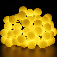 Cordão de luz solar com 50 leds, 10m, à prova d'água, pisca-pisca, luz de fadas, para decoração de jardim, festa de natal, luzes solares