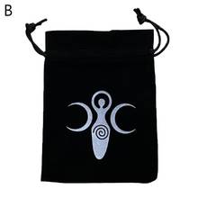 Velvet Moon Phase Goddess Tarot Storage Bag Rune Board Game Card Package 7\"x5\" K1KD 2024 - buy cheap