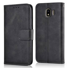 Luxury Flip Leather Case for Samsung Galaxy J2 2018 J250 J250F SM-J250F Fundas Stand Wallet Soft Cover Phone Bag with Strap 2024 - buy cheap