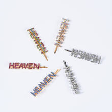 HEAVEN Letter Crystal Hairpins Barrettes Hairwear for Girl Hair Pins Clips Hair Accessories Women Jewelry 2024 - buy cheap