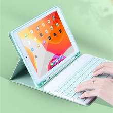 Funda con teclado para iPad mini 5, carcasa ultradelgada con soporte para teclado, para iPad Air 3 10,5 Pro 9,7 10,5 11 2020 mini 7,9 2019 2024 - compra barato