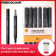 Finecolour EF103 12/24/36 Skin Colors Alcohol Based Ink Art Markers Calligraphy Marker Double-Headed Brush Markers For Drawing 2024 - buy cheap