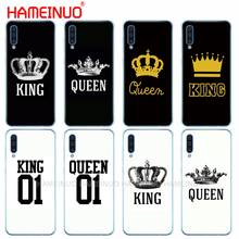 Silicone caso capa de telefone para samsung galaxy s10 e plus a10 a20 a30 a40 a50 a70 a10e a20e m20 capa rei rainha casal 2024 - compre barato