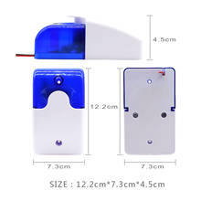 Mini sirene estroboscópica durável, conjunto de mini sirene estroboscópica com fio, 12v/24v, alerta de segurança para casa com luz pequena 2024 - compre barato