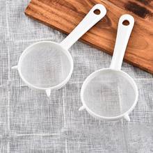 Reusable Kitchen Handheld Plastic Screen Mesh Tea Leaf Strainer Flour Sieve Colander Kitchen Accessories 2024 - buy cheap