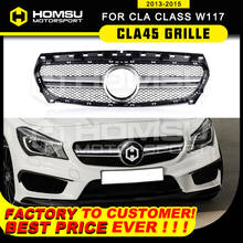 Car grill mesh Grille for CLA class W117 x117 c117 Year 2013 2014 2015 for benz amg style grille for CLA180 CLA200 CLA250 2024 - buy cheap