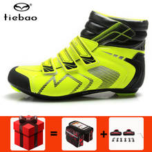 Tiebao зимняя велосипедная обувь для езды на велосипеде sapatilha ciclismo Athletic zapatillas deportivas mujer, велосипедные спортивные мужские кроссовки для женщин 2024 - купить недорого