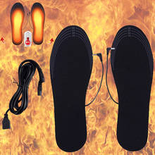 USB Electric Heated Insoles Women Men Heated Shoe Insoles Winter Outdoor Sport Feet Warming Insoles Foot Warming Pad Feet Warmer 2024 - buy cheap