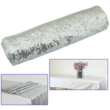 Sequin Table Runner For Birthday Baby Shower Party Wedding Decoration Gold Rose Gold Sequin Christmas Home Tea Table Runners 2024 - buy cheap