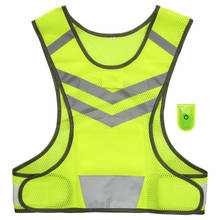 360 Degrees High Visibility Neon Sports Running Reflective Vest Lightweight Mesh Safety Gear for Women Men Jogging Cycling 2024 - buy cheap