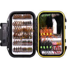 Kit de moscas de pesca con mosca, Señuelos de Pesca secos/húmedos/Nymph/Streamer, juego de iniciación de mosca para pesca de trucha, 92 Uds. 2024 - compra barato