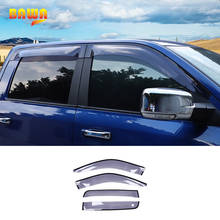 BAWA-visera para ventana de coche, deflectores de protección contra la lluvia, cubierta embellecedora de toldo, accesorios para Dodge RAM 1500 2010-2017 2024 - compra barato