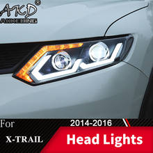 Faro delantero para coche Nissan x-trail 2014-2016 Rouge, luces antiniebla, luz diurna DRL H7, bombilla LED de Bi Xenon, accesorio para coche 2024 - compra barato