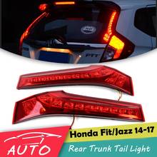 Задний фонарь для багажника автомобиля, задний фонарь для Honda Fit Jazz 2014 2015 2016 2017, красный светодиодный стоп-сигнал 2024 - купить недорого