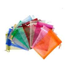 50Pcs/lot 9*12cm High Quality Organza bags Jewelry Bag with Wedding Gift Drawable Bags For wedding derocation Party Supprise 5Z 2024 - buy cheap