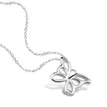 Collares de plata pura 925 para mujer, colgante de mariposa y cadena, Gargantilla, accesorios de joyería, regalos de fiesta 2024 - compra barato