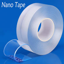 Thickness 2mm Nano Tape Double Sided Tape Transparent Monster Tape Washable Reusable Adhesive Traceless Sticker Glue Cinta Doble 2024 - купить недорого