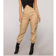 Women Sweatpants Solid Color High Waisted Cargo Pants Women Streetwear Trousers 2024 - buy cheap