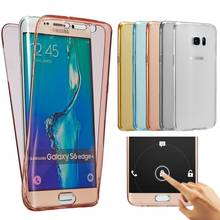 Силиконовый чехол с полным покрытием 360 градусов для Samsung Galaxy A3 A5 A7 J1 J3 J5 J7 2016 2017 S8 Plus S7 Edge S6 Grand Prime, чехлы 2024 - купить недорого