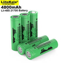 Liitokala-bateria recarregável li-lon, 2021 nova, 3.7v, 4800mah, bateria recarregável, 9,6a, potência 2c, taxa de descarga, baterias de lítio 2024 - compre barato