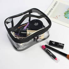 Kit de aseo, bolsas de cosméticos transparentes de PVC, bolsa organizadora de maquillaje, bolsa de artículos de tocador, estuche de belleza impermeable, cubos de embalaje 2024 - compra barato