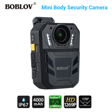 Boblov WA7-D mini câmera hd 1296p câmeras wearable ir gravador de vídeo segurança bodycam controle remoto ir dvr comd polícia câmera 2024 - compre barato